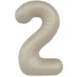 balon foliowy cyfra 2 mat kremowe latte folat 34 dgt