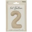 balon foliowy cyfra 2 mat kremowe latte folat 34 dgt