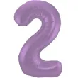 balon foliowy cyfra 2 metaliczny mat fioletowy folat 34 dgt