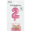 balon foliowy cyfra 2 micro rozowy godan 5 dgt