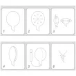 balon foliowy cyfra 2 niebieska transparentny tuban 18 orb
