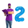 balon foliowy cyfra 2 niebieski partypal 16 dgt