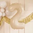balon foliowy cyfra 2 pastel bezowy partydeco 34 dgt