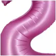 balon foliowy cyfra 2 rozowy satynowy godan 30 dgt