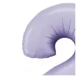 balon foliowy cyfra 2 satynowy liliowy grabo 40 dgt