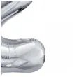 balon foliowy cyfra 2 srebrny partydeco 34 dgt