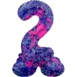 balon foliowy cyfra 2 stojaca galaxy splash folat 17 dgt