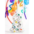 balon foliowy cyfra 2 stojaca party folat 28 dgt