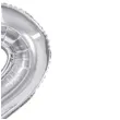 balon foliowy cyfra 2 stojaca srebrny partydeco 27 dgt