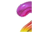 balon foliowy cyfra 2 stojaca teczowy godan 29 dgt