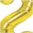 balon foliowy cyfra 2 zloty partypal 16 dgt