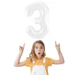 balon foliowy cyfra 3 bialy jix 40 dgt