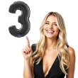 balon foliowy cyfra 3 czarny grabo 26 dgt