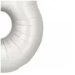 balon foliowy cyfra 3 dekoracja na urodziny srebrny matowy 34 dgt