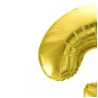 balon foliowy cyfra 3 jasnozloty partydeco 34 dgt