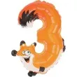 balon foliowy cyfra 3 lisek arpex 18 shp