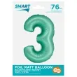 balon foliowy cyfra 3 mietowy matowy godan 30 dgt