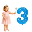 balon foliowy cyfra 3 niebieski partypal 16 dgt