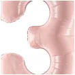 balon foliowy cyfra 3 pastel rozowy jasny partydeco 34 dgt