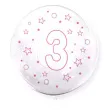 balon foliowy cyfra 3 rozowa transparentny tuban 18 orb