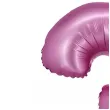 balon foliowy cyfra 3 rozowy satynowy godan 30 dgt