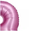 balon foliowy cyfra 3 rozowy satynowy godan 30 dgt