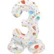 balon foliowy cyfra 3 stojaca party folat 17 dgt