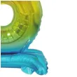 balon foliowy cyfra 3 stojaca teczowy godan 15 dgt