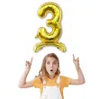 balon foliowy cyfra 3 stojaca zlota dekoracjepolska 30 dgt