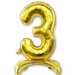 balon foliowy cyfra 3 stojaca zlota dekoracjepolska 30 dgt