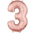 balon foliowy cyfra 3 szampanski amscan 26 dgt