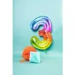 balon foliowy cyfra 3 yummy gummy rainbow teczowy folat 34 dgt