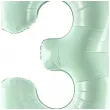 balon foliowy cyfra 3 zielony partydeco 34 dgt