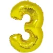 balon foliowy cyfra 3 zloty godan 34 dgt