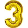 balon foliowy cyfra 3 zloty godan 36 dgt