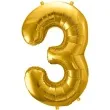 balon foliowy cyfra 3 zloty partydeco 34 dgt
