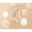 balon foliowy cyfra 4 bezowy ciemny partydeco 34 dgt