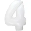 balon foliowy cyfra 4 bialy flexmetal 33 dgt