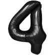 balon foliowy cyfra 4 czarny partypal 39 dgt