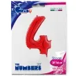 balon foliowy cyfra 4 czerwony grabo 26 dgt