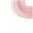 balon foliowy cyfra 4 dekoracja na urodziny rozowy matowy 34 dgt