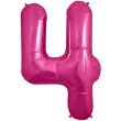 balon foliowy cyfra 4 fuksja northstar balloons 34 dgt