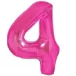 balon foliowy cyfra 4 fuksja partypal 16 dgt