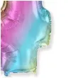 balon foliowy cyfra 4 gradient pastelowy flexmetal 34 dgt