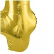 balon foliowy cyfra 4 jasnozloty partydeco 34 dgt