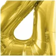 balon foliowy cyfra 4 jasnozloty partydeco 34 dgt
