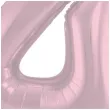balon foliowy cyfra 4 metaliczny mat rozowy pastelowy folat 34 dgt
