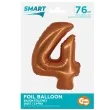 balon foliowy cyfra 4 miedziany godan 30 dgt
