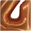 balon foliowy cyfra 4 miedziany godan 30 dgt