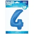 balon foliowy cyfra 4 niebieski godan 14 dgt